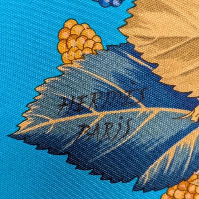 Carré Hermès - Arbre de Soie - Bleu