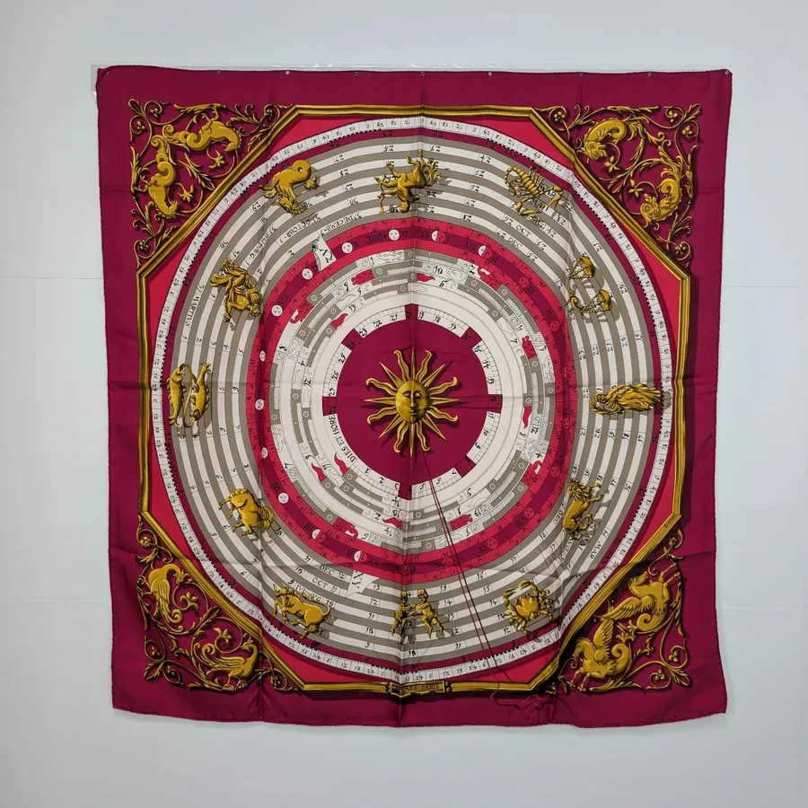 Carré Hermès - Astrologie - Rose
