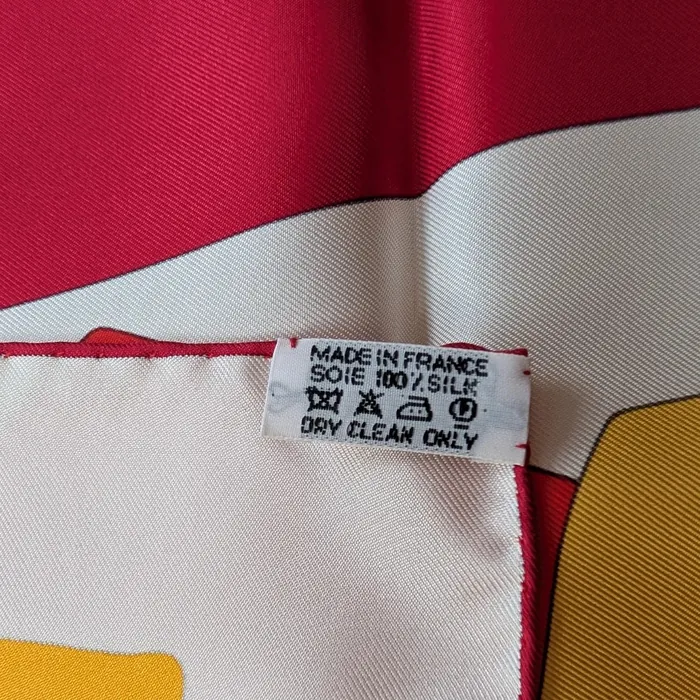 Carré Hermès - En Duo - Rouge et Jaune