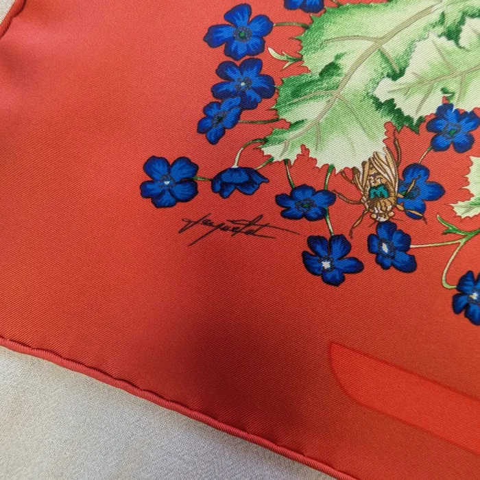 Carré Hermès - La Prairie - Rouge