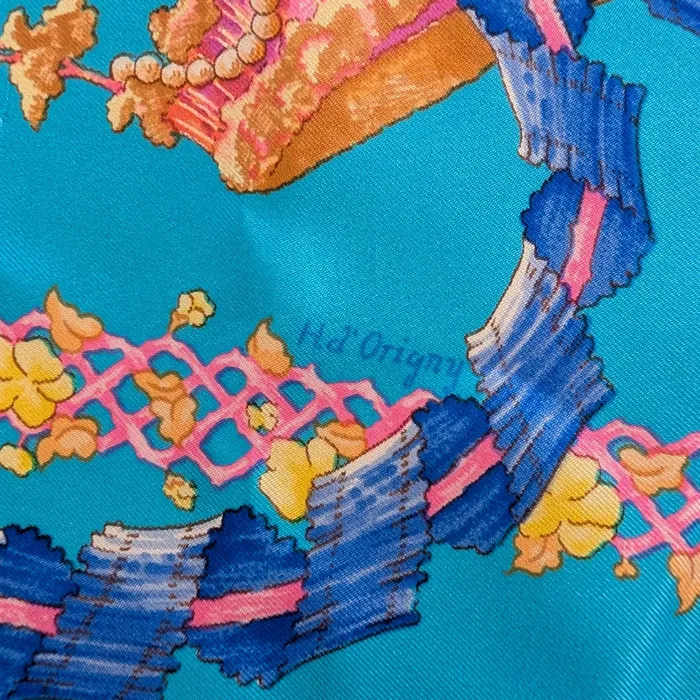 Carré Hermès - Le Sacre du Printemps - Bleu Turquoise
