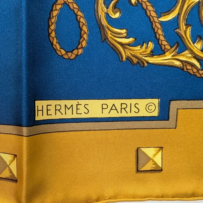 Carré Hermès - Les Clefs - Bleu