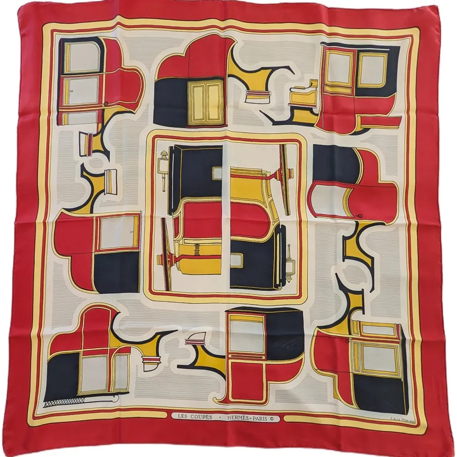 Carre Hermès - Les Coupés - Rouge