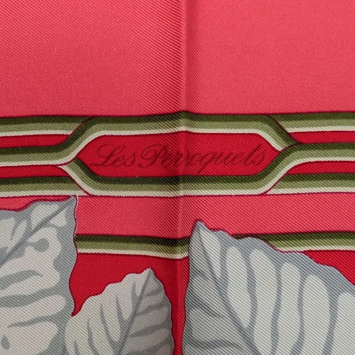 Carré Hermès - Les Perroquets - Rose