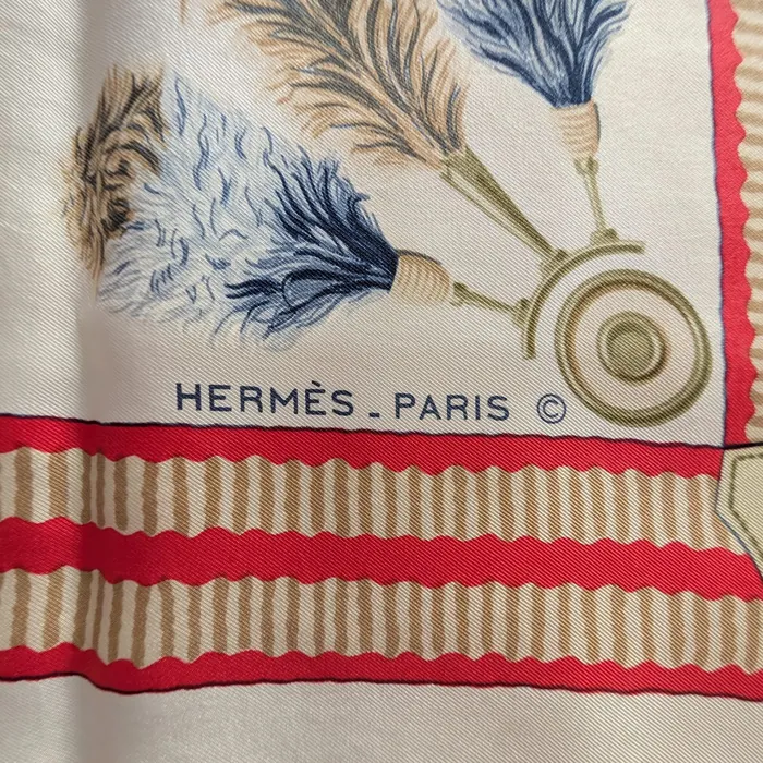 Carré Hermès - Panache Fantaisie - Edition limitée Exposition Française de 1984