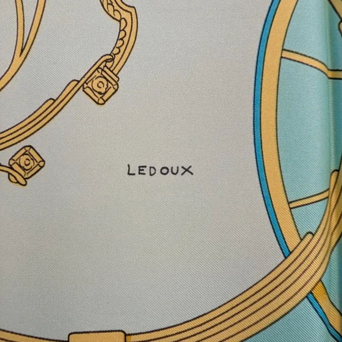 Carré Hermès - Springs - Bleu Clair