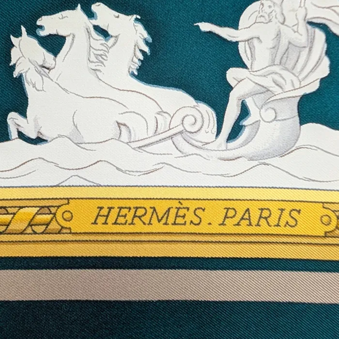 Carré Hermès - Wedgwood - Vert Foncé