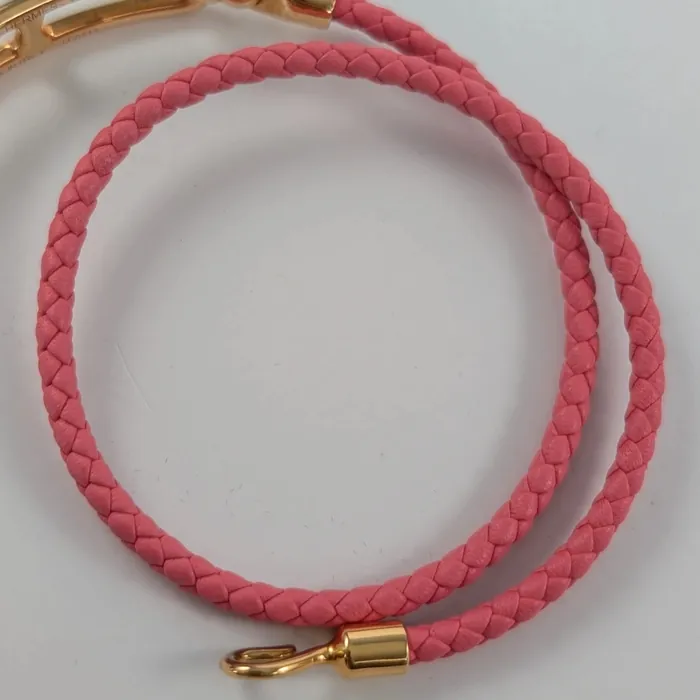 Hermès - Bracelet Roulis Double Tour - Rose