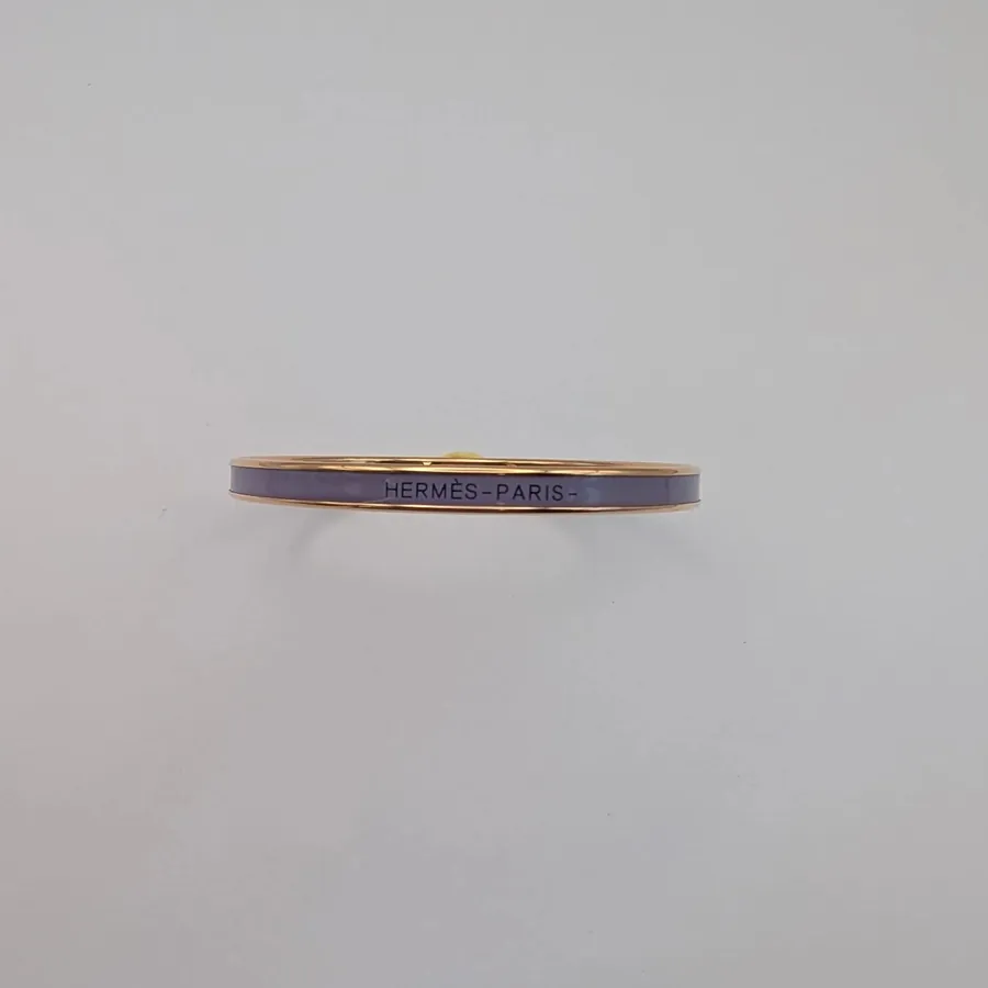 Hermès - Jonc - Uni - Lavande - Plaqué Or Rose