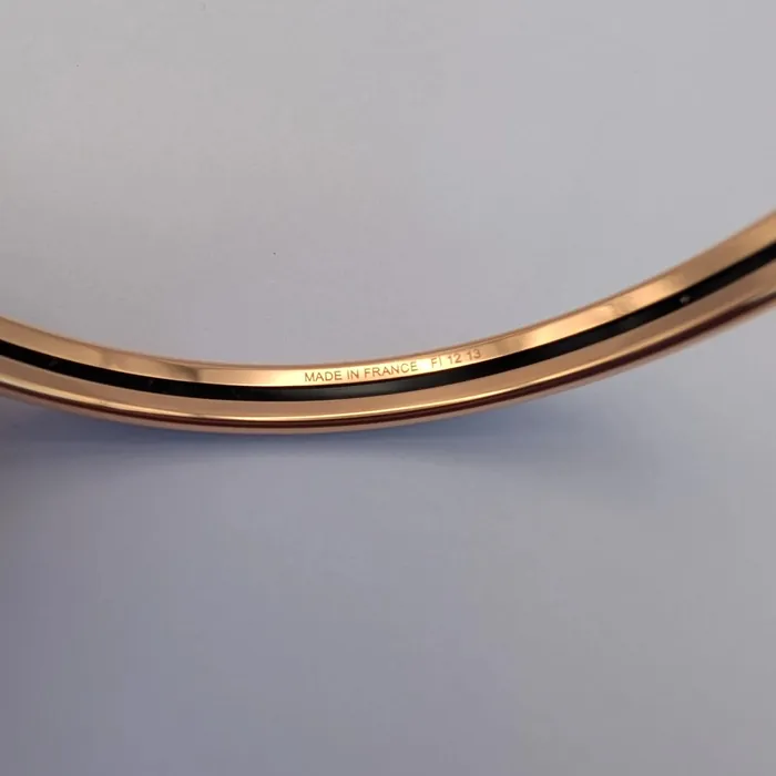 Hermès - Jonc - Uni - Lavande - Plaqué Or Rose
