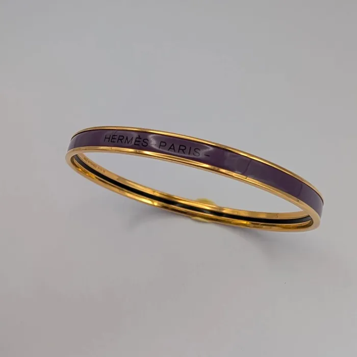 Hermès - Jonc - Uni - Violet Foncé
