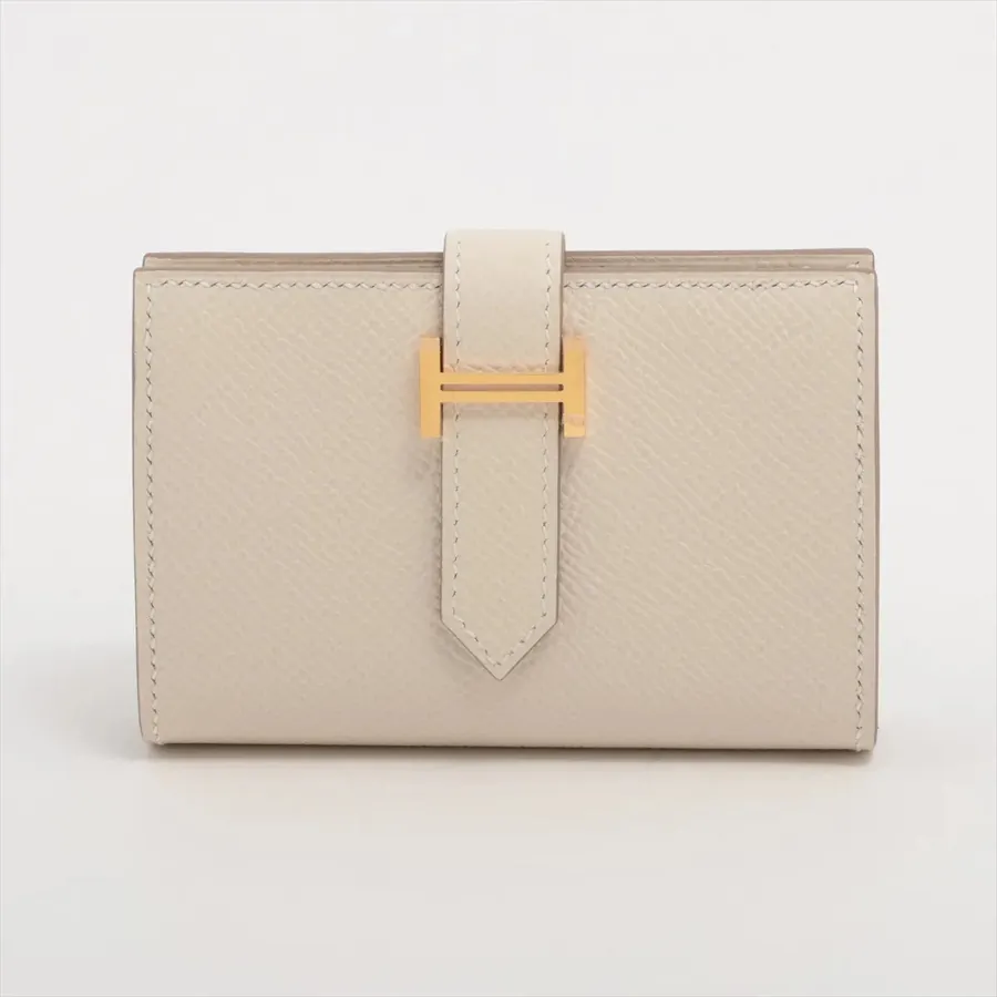 Hermès - Portefeuille - Béarn Mini - Craie