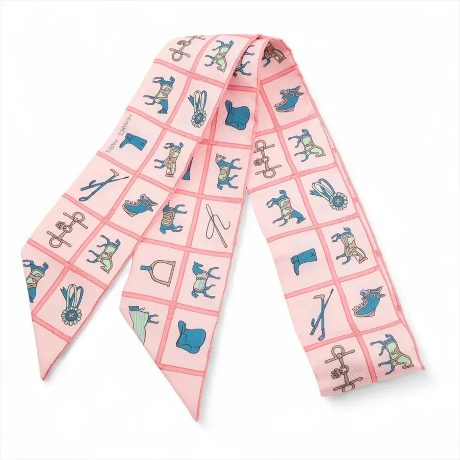 Hermès - Twilly - Couvertures et Tenues - Rose