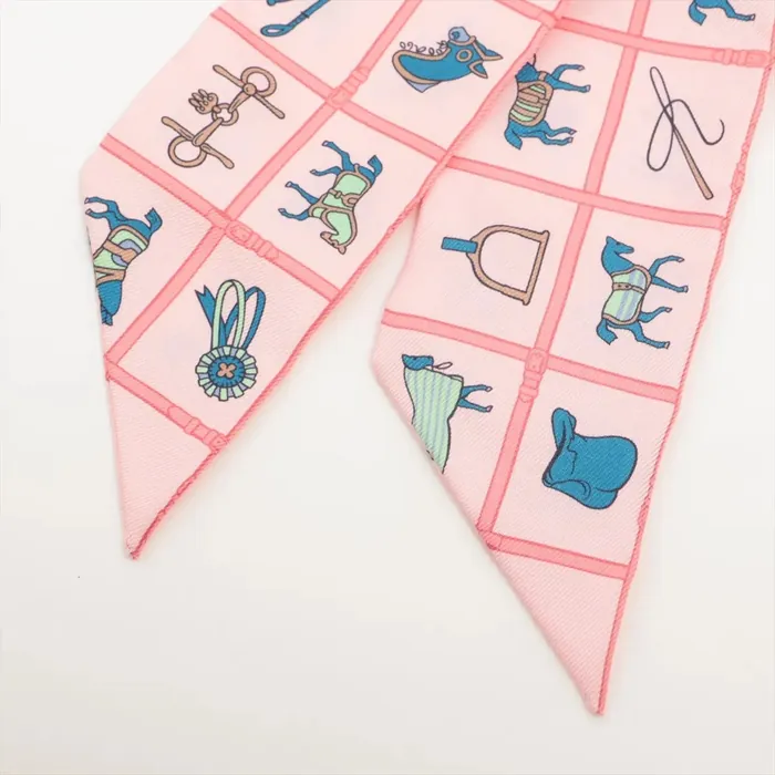 Hermès - Twilly - Couvertures et Tenues - Rose