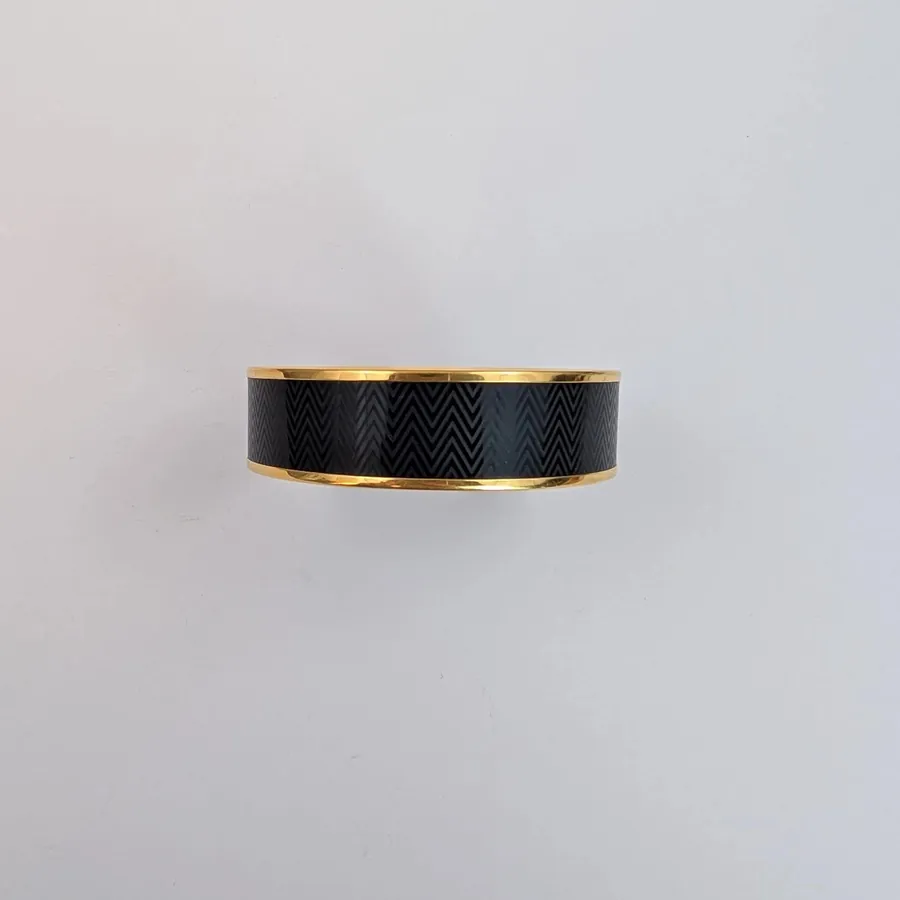 Jonc Hermès - Motif Chevrons
