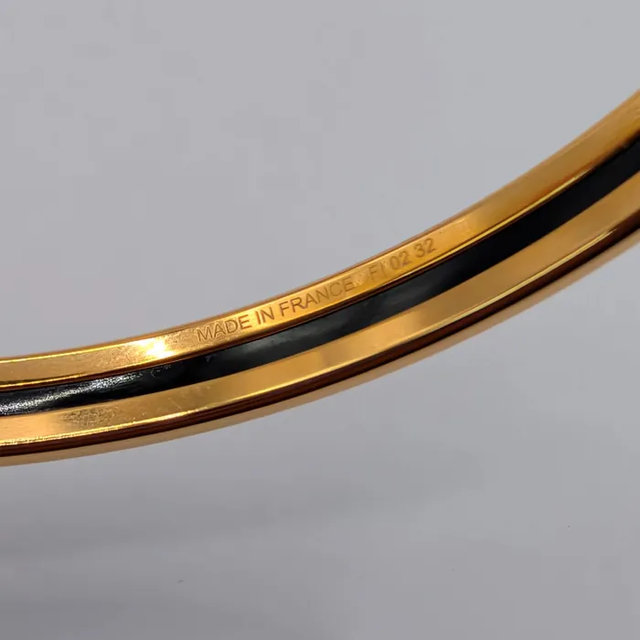 Jonc - Hermès - Plaqué Or - Quadrige